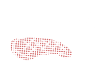 ステーキの形をした装飾が熊の背景に浮かび、柔らかくポップな雰囲気を演出している